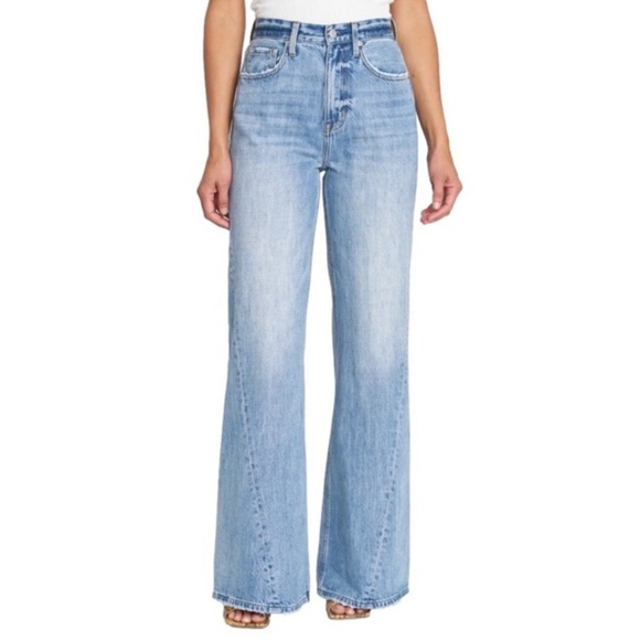 NWT Pistola Ruby Wide Leg Palazzo Jeans in Othello Blue Denim - Picture 9 of 14